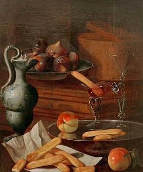 Cristoforo Munari Glaser und Loffelbiskuits Norge oil painting art